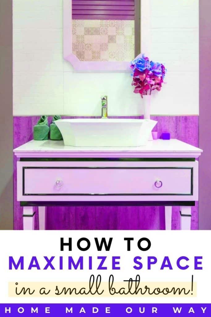 pin image for how to maximize space in a small bathroom post