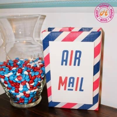 image of jar of candy and airmail box