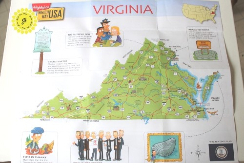virginia map from highlights whichway usa