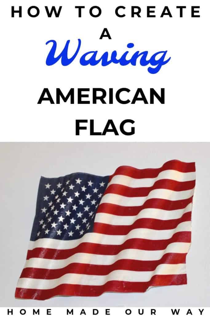 waving American flag