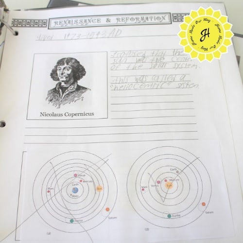 science notebooking - copernicus