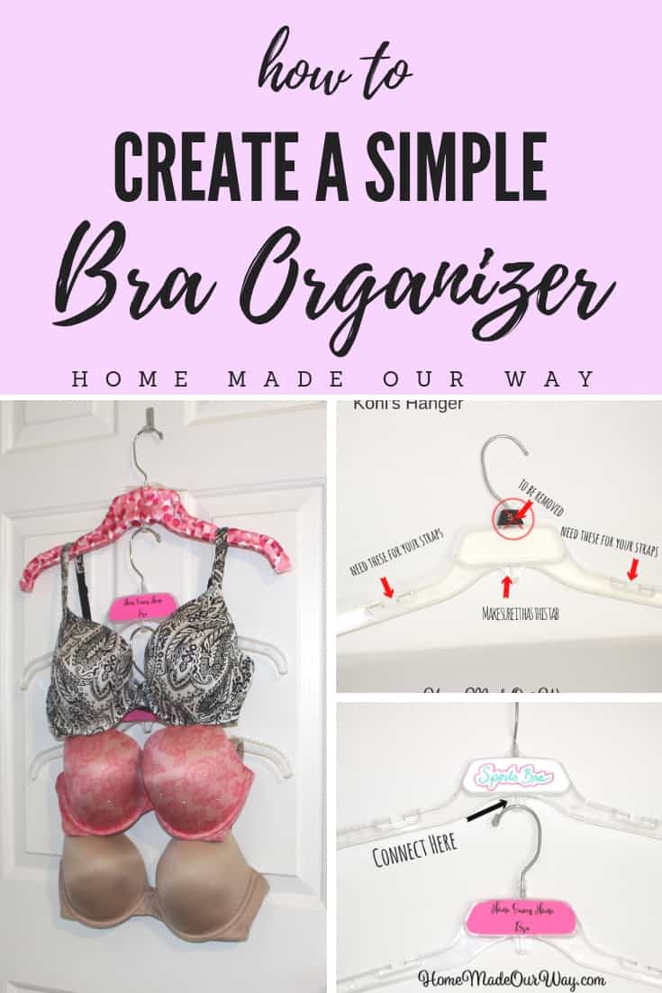 How to Create a Simple, Pretty, and *Free Bra Organizer