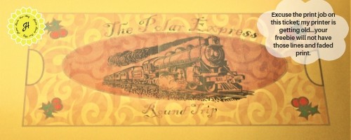 polar express train ticket