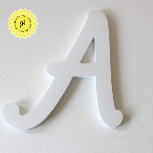 wooden letter A