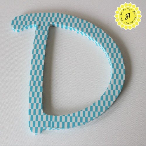 letter D Wooden Sign