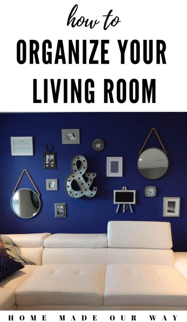 how to organize your living room