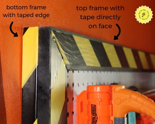 Nerf wall frames