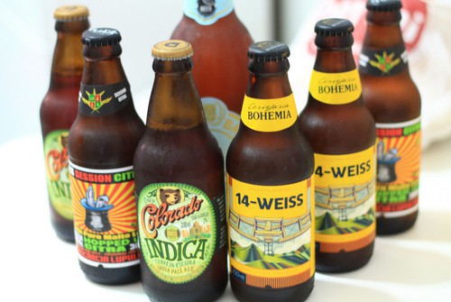 array of beer