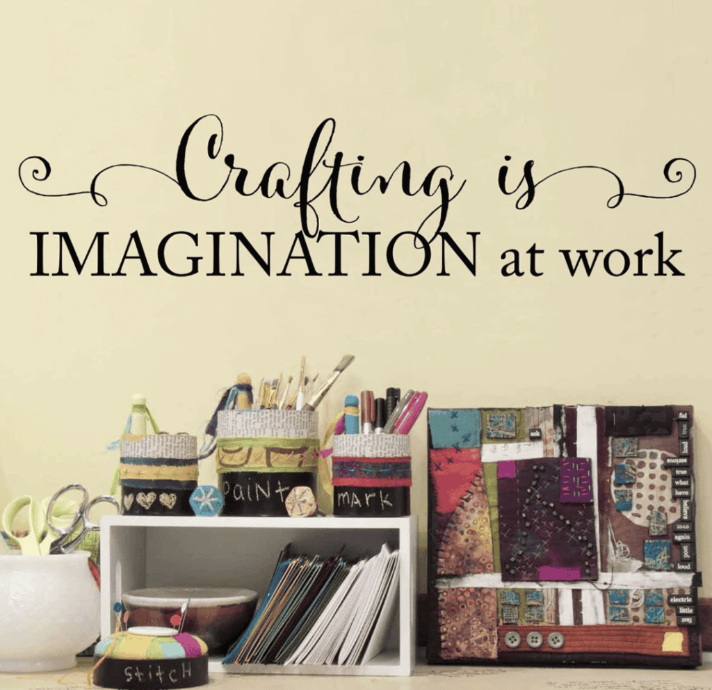 Craft room wall decal