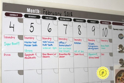 white board calendar