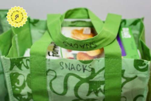 reusable grocery bag for frozen snacks