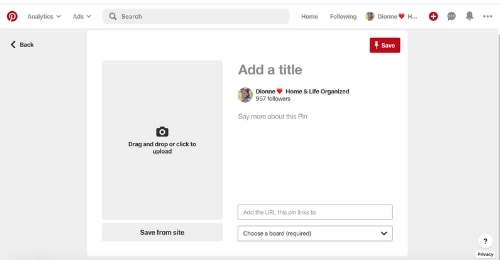 Create a Pin Prompt in Pinterest for recipe board covers