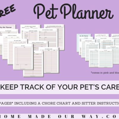 Get Organized with Our Free Pet Planner Printables