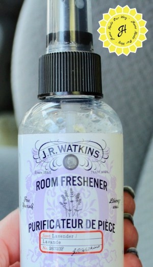 Bottle of J.R. Watkins room freshener