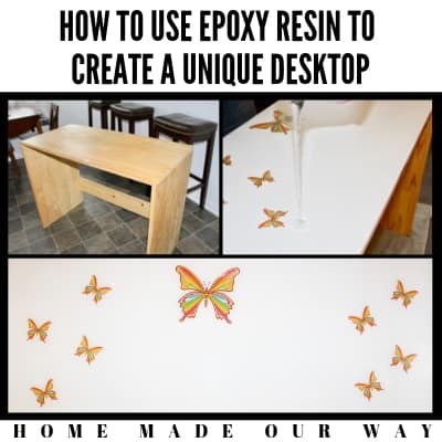 How to Epoxy Resin a Wooden Table and Embed Pictures