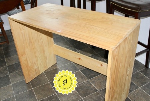 plain wooden table