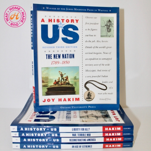 U.S. history textbooks for 9th grade homeschool curriculum by Joy Hakim