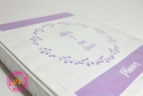 front cover of the "After I am Gone" planner in lilac