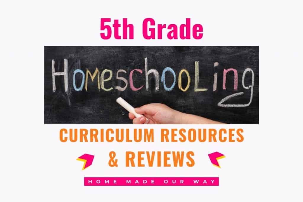 image for 5th grade homeschool schedule , resources , and reviews post