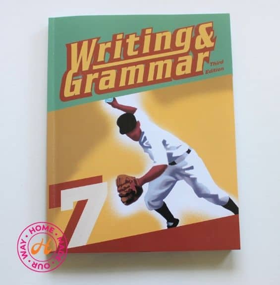 image of bju press english writing and grammar workbook for 7th grade homeschool