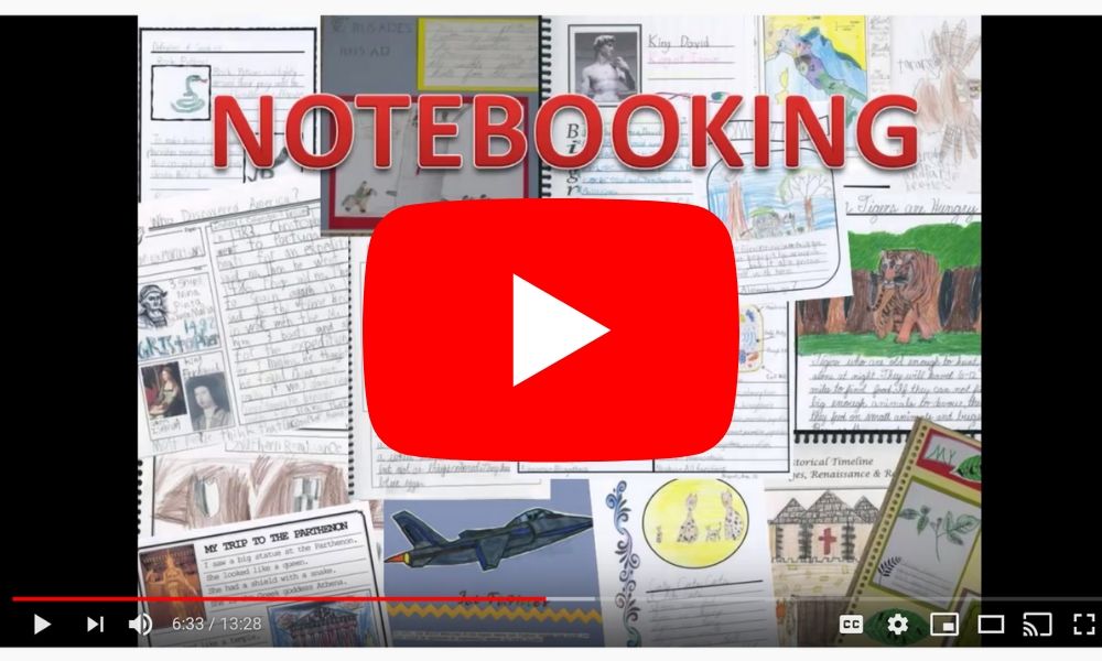 youtube video about notebooking pages