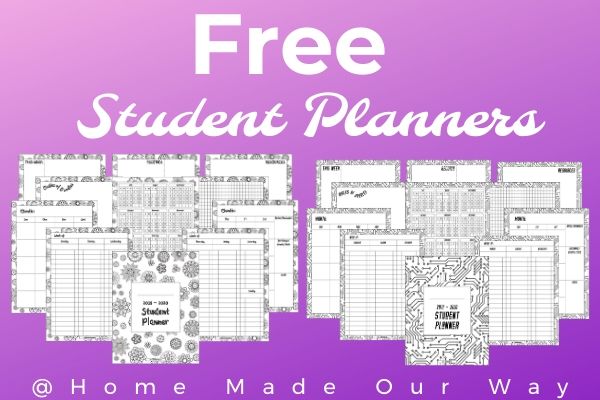 Free Student planners