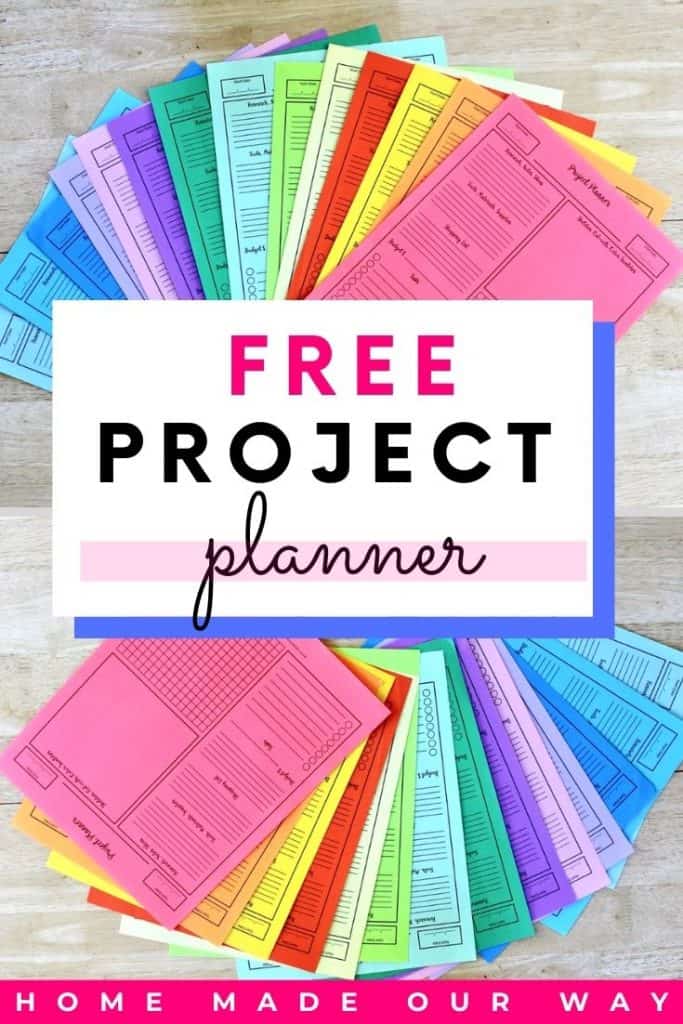 Project Planner Printable Productivity Planner, Project Management