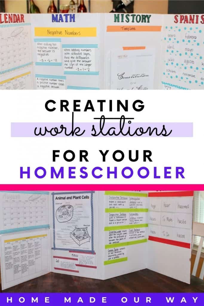 pin image for homework stations post