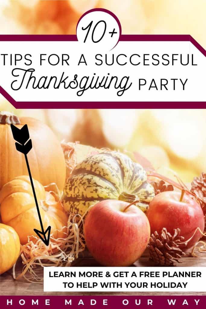 pin image for tips on a successful Thanksgiving holiday post