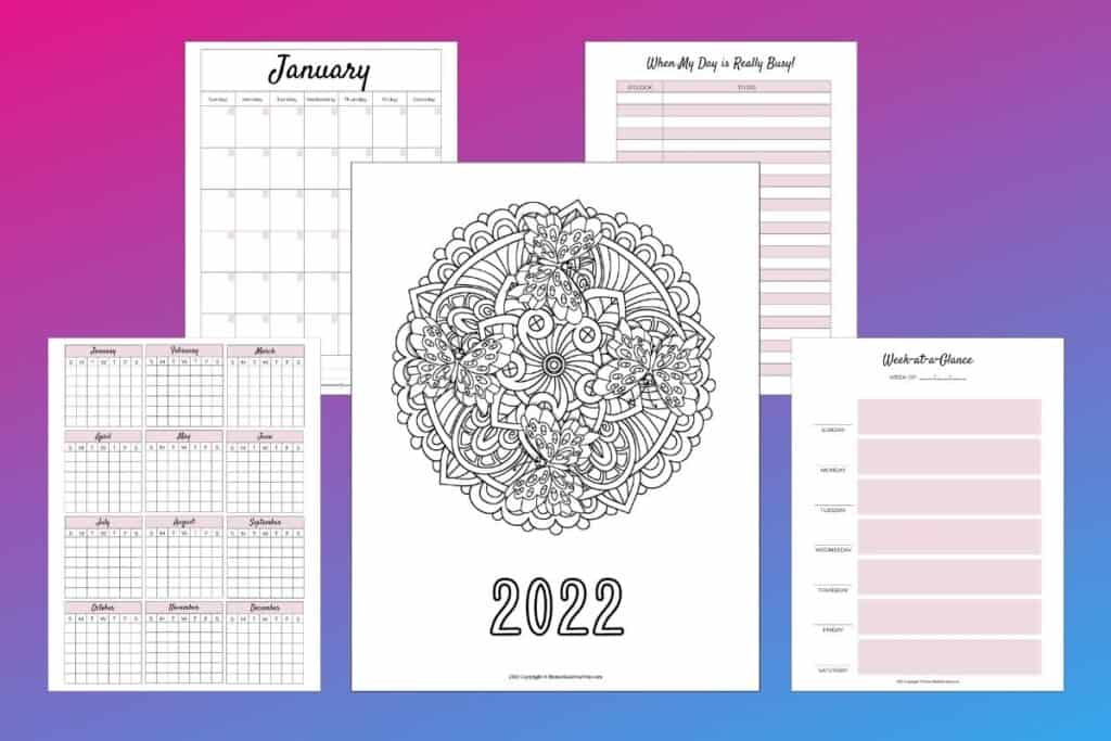 2022 Daily Planner Pages