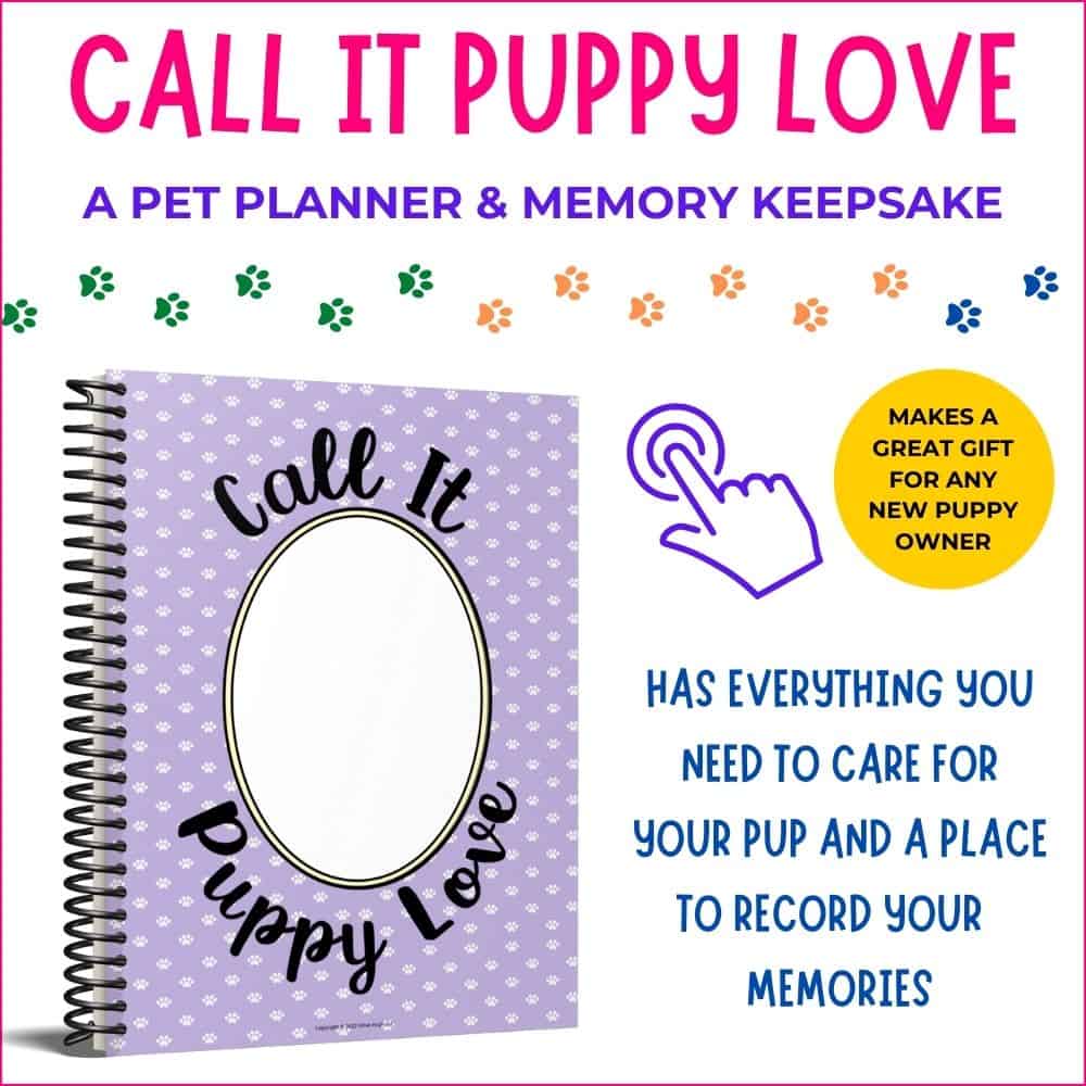 call it puppy love pet planner keepsake