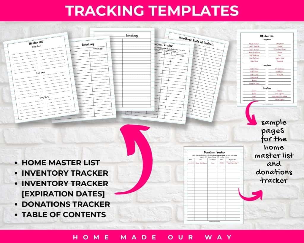 total home workbook trackers