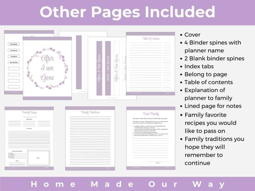 Included pages
