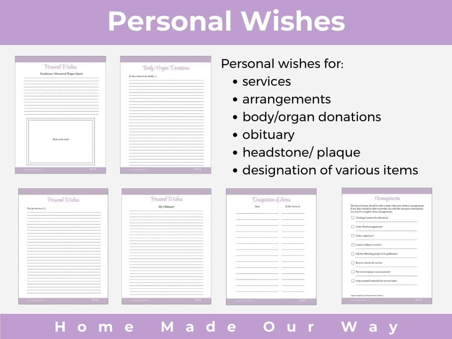 Accessing the After I am Gone Checklist - Home Made Our Way