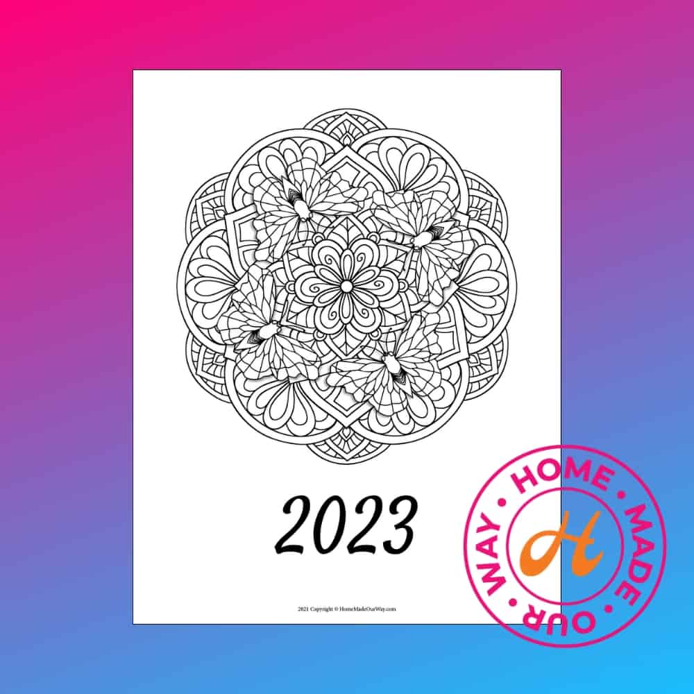 daily planner cover for 2023