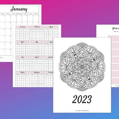 2024 Printables for Mini Binders and Letter-Size Planners