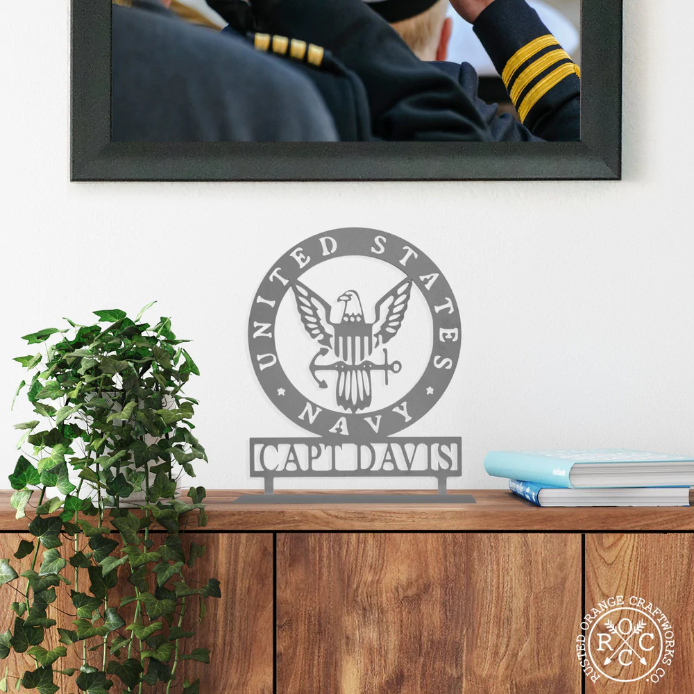 patriotic navy sign