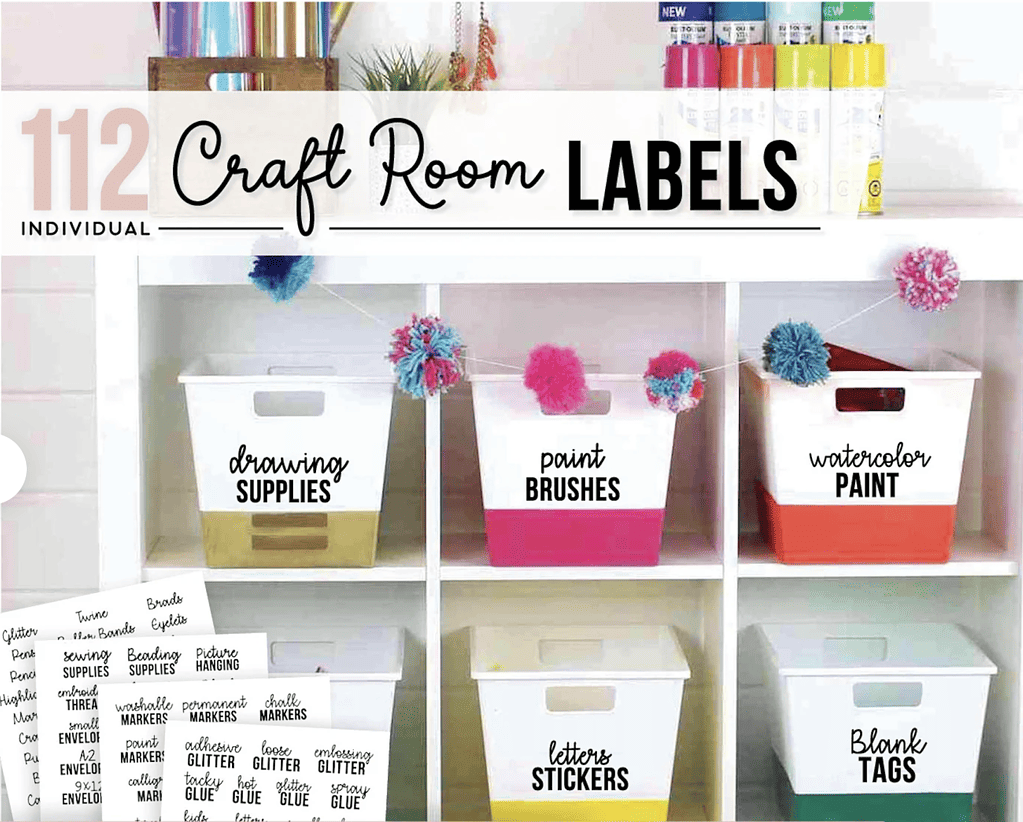 craft room labels