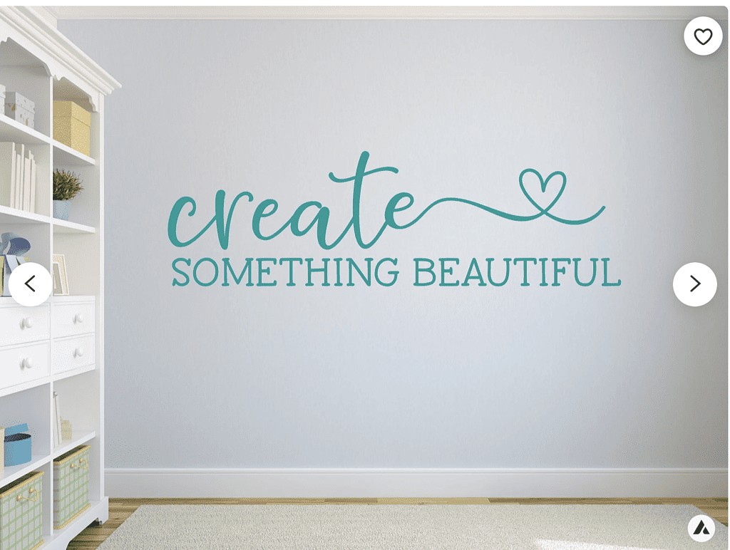 craft room wall decal