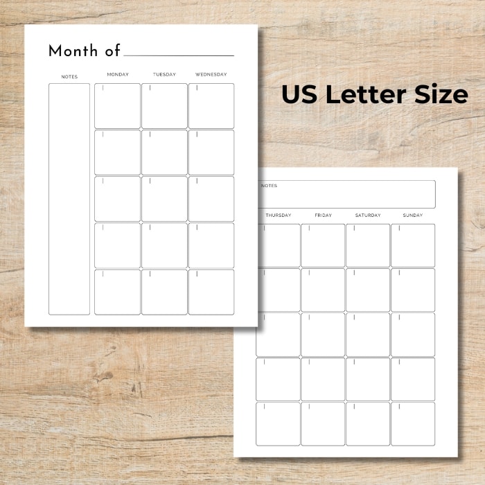 Free 2024 Printables for Mini Binders and Letter-Size Planners