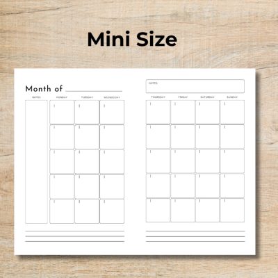 Free 2025 Printables for Mini Binders and Letter-Size Planners