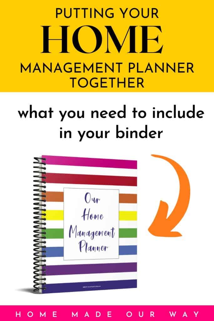 Home Management Planner Pin