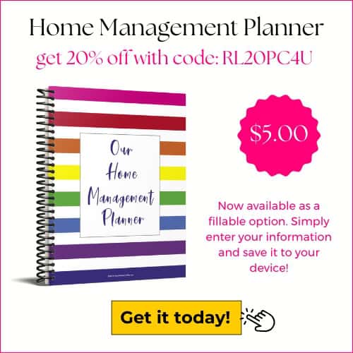 home management planner
