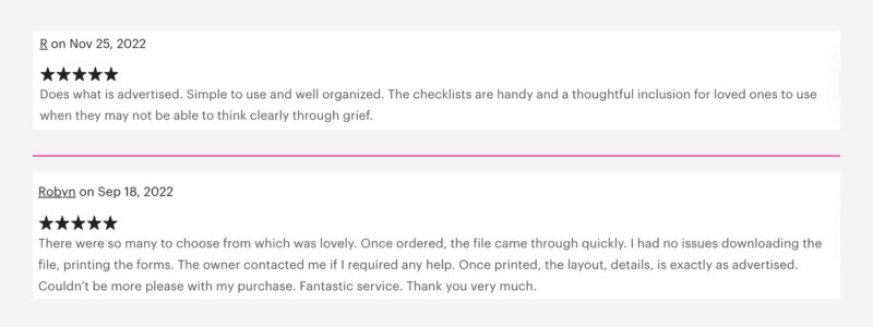 After I Am Gone Planner Reviews