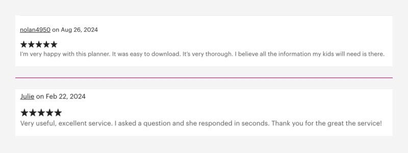 After I Am Gone Planner Reviews