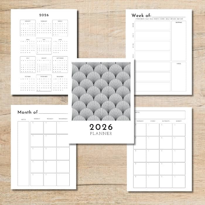 2026 Free Planner Pages US Letter Size