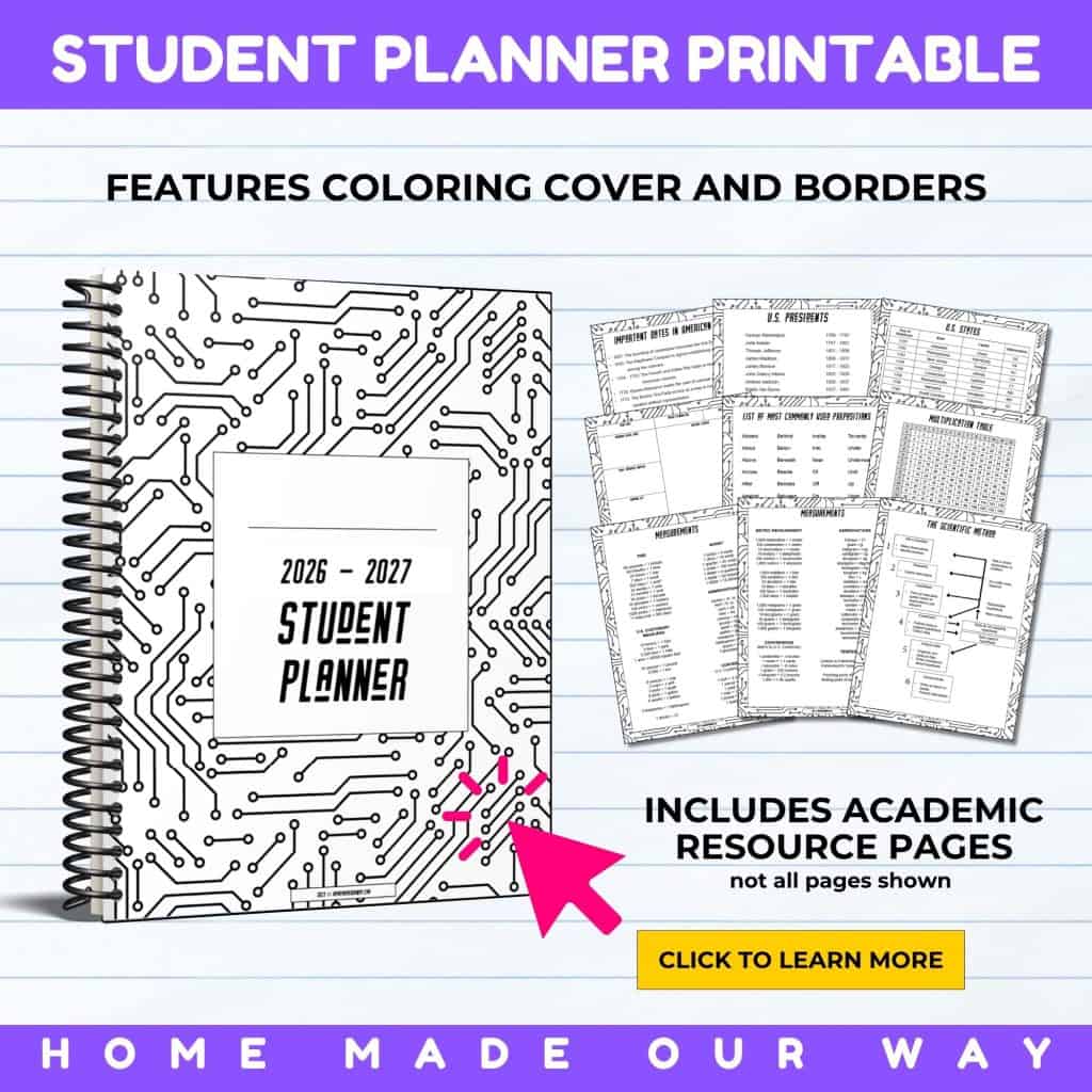circuit board student planner